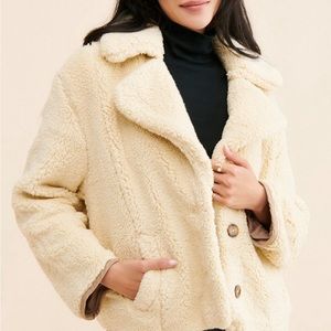 Joplin Cozy Jacket sold by Free People. Medium. Cream.